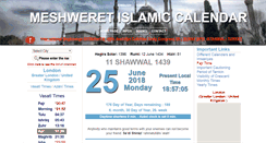 Desktop Screenshot of islamicalendar.co.uk